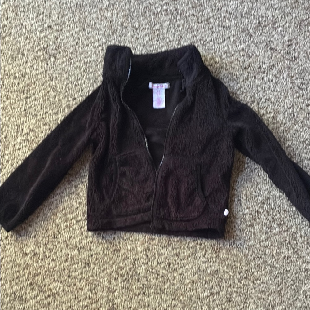 Tommy Bahama Kids Black Fleece Zip Jacket